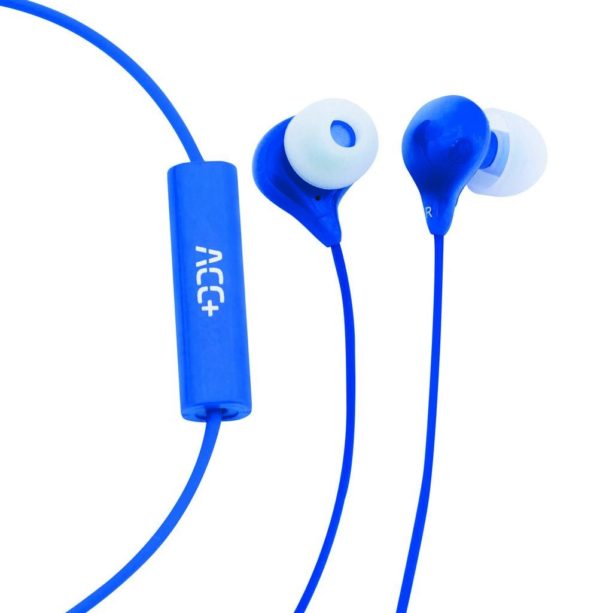 Ακουστικά Hands Free ACC+ Soul Stereo Earphones 3.5mm Μπλε με Μικρόφωνο και Πλήκτρο Απάντησης/Σίγασης