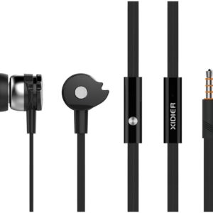 Ακουστικά Ψείρες CELEBRAT με μικρόφωνο D1, on/off, 10mm, 1.2m flat, μαύρα