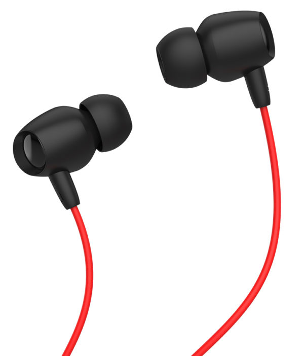 Ακουστικά Hands free CELEBRAT Fly 1 με μικρόφωνο, 10mm, 3.5mm, 1.2m, κόκκινα