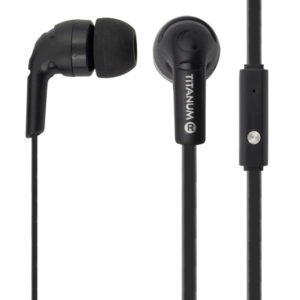 Ακουστικά Ψείρες stereo TITANUM TH109K, , 3.5mm, 108dB, 1.2m, μαύρα